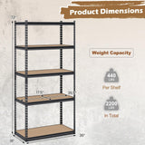 Giantex Multi-Use Storage Shelf for Warehouse Pantry Kitchen (36" W x 18" D x 72" H)