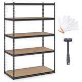 Giantex 5-Tier Metal Storage Shelves w/Adjustable Utility Rack (48" W x 24" D x 72" H)