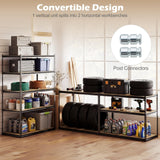 Giantex 5-Tier Metal Storage Shelves w/Adjustable Utility Rack (48" W x 24" D x 72" H)