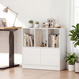 Tangkula 3-Cube Bookcase with Cabinet for Study Home Office Living Room