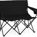 Tangkula 2 Person Camping Chair with Cup Holders
