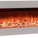 Tangkula 50" Fireplace Mantel with 36 Inches 3 Sided Fire Place