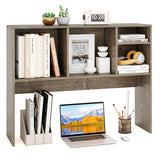 Tangkula Desktop Bookshelf, Countertop Storage Hutch with 4 Shelves for Computer Desk