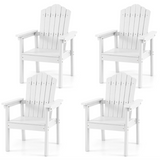 Tangkula Outdoor HIPS Adirondack Chair with High Backrest (1/2/4)