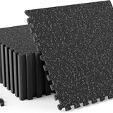 Tangkula 0.55" Thick Foam Interlocking Floor Tiles with Boarders