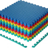Tangkula Puzzle Exercise Mats | 0.5" Thick EVA Interlocking Foam Floor Tiles for Protective