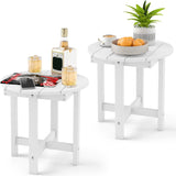 Tangkula Outdoor Side Table | HIPS Adirondack Side Table with Weather-Resistant (1/2)