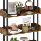 Tangkula 4-Tier Bookshelf Freestanding Bookcase with Anti-Tipping Kit