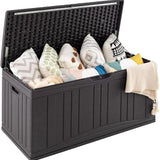 Tangkula 80 Gallon Outdoor Storage Box