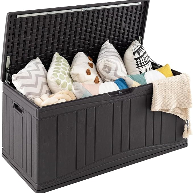 Tangkula 80 Gallon Outdoor Storage Box