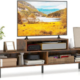 Tangkula 3 Cubby TV Stand for TVs up to 70"