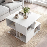 Tangkula 3-Tier Side Table | S-Shaped End Table with 4 Open Cubes (1/2)