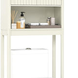 Tangkula Over The Toilet Storage Cabinet Above Toilet Bathroom Organizer