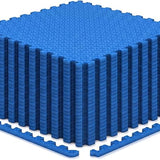 Tangkula 12/24/36/48 Tiles Exercise Flooring Mats with Border