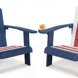 Tangkula Oversized Adirondack Chair, Patio Lounge Chairs w/Adjustable Cup Holder