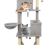 Tangkula 80 Inch Tall Multi-Level Cat Tower with Sisal Scratching Posts