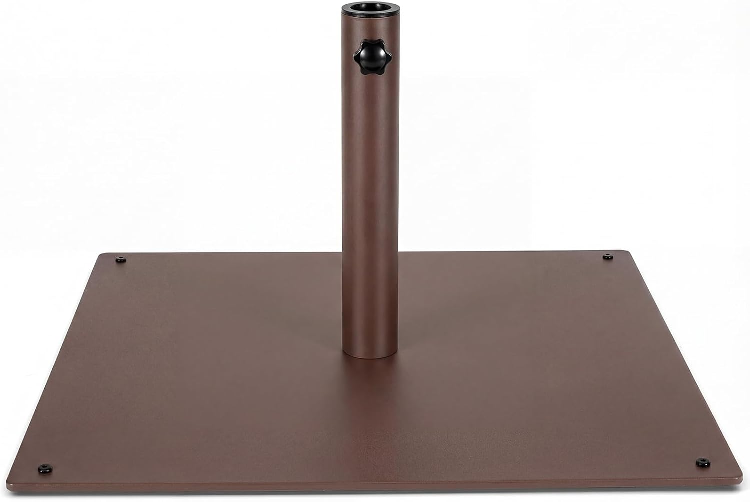 42 LBS Patio Umbrella Base, 25 Inches Heavy Duty, 1.6"-1.9" Adapters (Black)