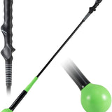 Tangkula Golf Swing Trainer 47"/40"/31.5" Warm-Up Golf Practice Training Aid with Weighted Head for Grip