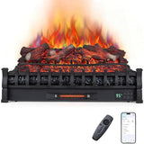 Tangkula 30" Smart Electric Fireplace, Compatible with Alexa, WiFi Enabled