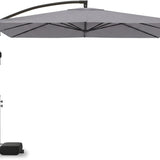 Tangkula 8x8 FT Solar Patio Umbrella with Base Included