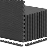 Tangkula EVA Exercise Floor Mats, 1/2" Interlocking Soft Foam Puzzle Play Mats