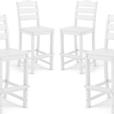 Tangkula Patio HDPE Barstool (1/2/4)