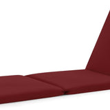 Tangkula 72” x 23” Chaise Lounge Cushion, Tri-Fold Lounger Pad with Hook & Loop Fasteners