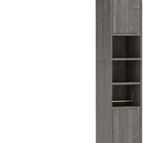 Tangkula 69.5" Narrow Bathroom Cabinet with 2 Doors & Adjustable Shelves (1/2)