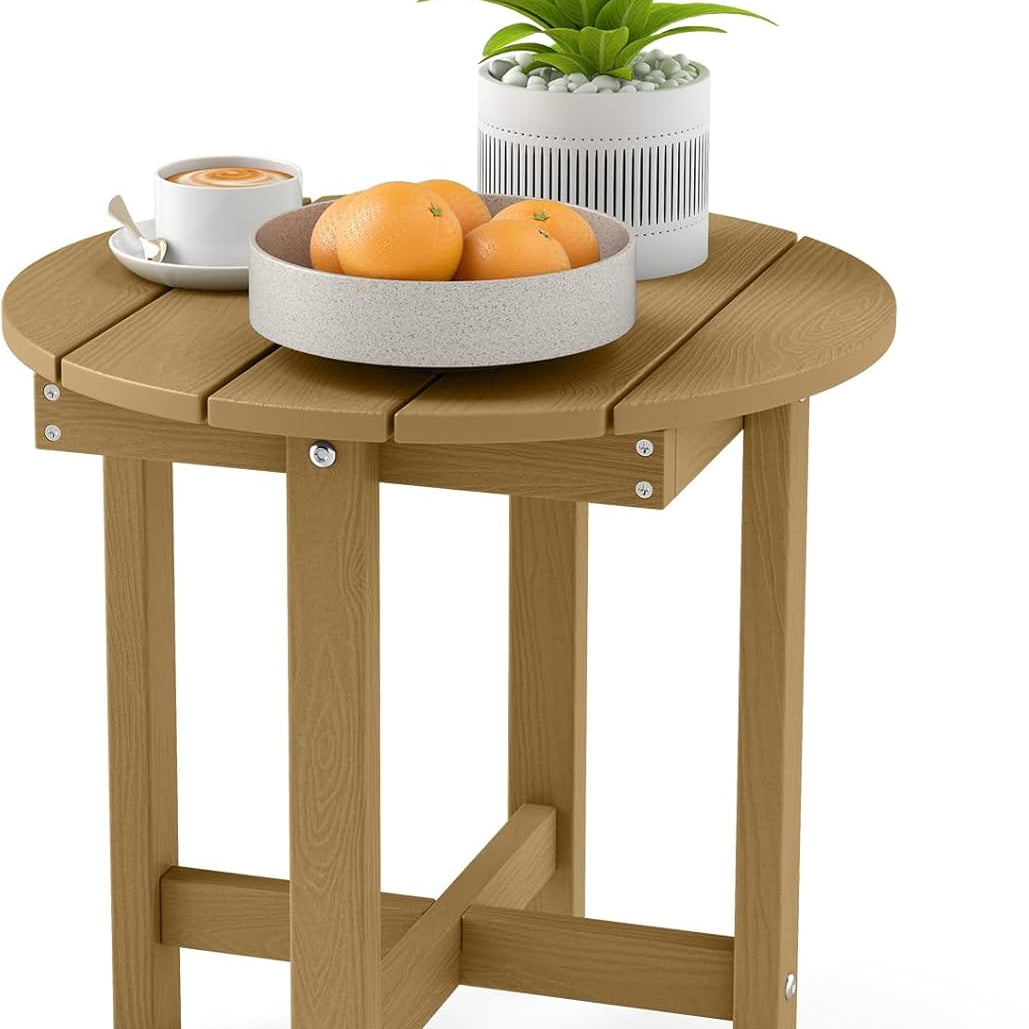Tangkula Outdoor Side Table | HIPS Adirondack Side Table with Weather-Resistant (1/2)