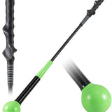 Tangkula Golf Swing Trainer 47"/40"/31.5" Warm-Up Golf Practice Training Aid with Weighted Head for Grip