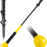 Tangkula Golf Swing Trainer 47"/40"/31.5" Warm-Up Golf Practice Training Aid with Weighted Head for Grip