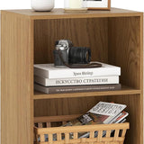 Tangkula 2-Cube Floor Standing Open Bookshelf 5-Position Adjustable Shelf