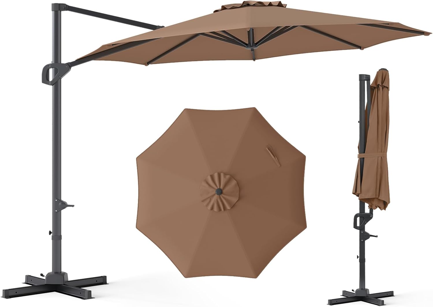Tangkula 10ft Patio Umbrella with Aluminum Pole