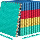 Tangkula Puzzle Exercise Mats | 0.5" Thick EVA Interlocking Foam Floor Tiles for Protective