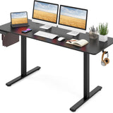 Tangkula Height Adjustable Electric Standing Desk, 63 x 24 Inch Sit Stand Desk with 3 Memory Height Settings
