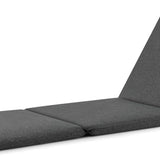 Tangkula 72” x 23” Chaise Lounge Cushion, Tri-Fold Lounger Pad with Hook & Loop Fasteners