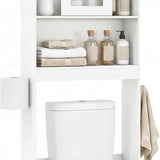 Tangkula Over Toilet Storage Cabinet with Sliding Barn Door