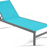 Tangkula Aluminum Patio Chaise Lounge, Outdoor Adjustable Lounge Chair with 6-Position Backrest