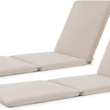 Tangkula 72” x 23” Chaise Lounge Cushion, Tri-Fold Lounger Pad with Hook & Loop Fasteners