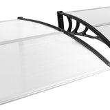 Tangkula 40" x 48" Window Awning, Modern Polycarbonate Overhead Door Awning