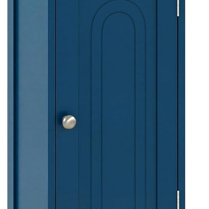 Bathroom Floor Cabinet, Wooden Side Storage Organizer Unit
