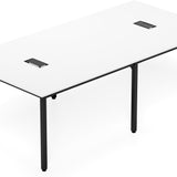 Tangkula 95" x 48" Rectangle Office Computer Desk with Heavy-Duty Metal Frame