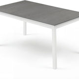 Tangkula 60" Rectangular Dinner Table with Solid Rubber Wood Legs