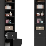 Tangkula Tall Slim Bathroom Storage Cabinet, 71" Freestanding Bathroom Cabinet Organizer
