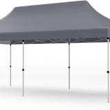 Tangkula 10x20 Ft Pop Up Canopy, Instant Setup Canopy Tent with 12 Stakes & 6 Ropes