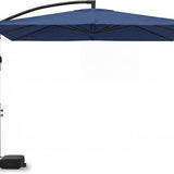 Tangkula 8x8 FT Solar Patio Umbrella with Base Included