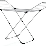 Tangkula Folding Clothes Drying Rack, Lightweight Aluminum Laundry Drying Rack w/Adjustable Wings