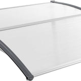 Tangkula 40" x 48" Window Awning, Modern Polycarbonate Overhead Door Awning
