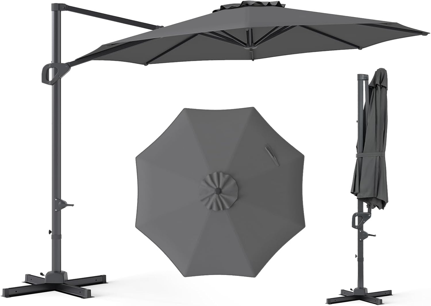 Tangkula 10ft Patio Umbrella with Aluminum Pole