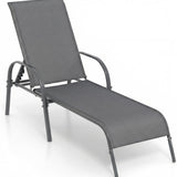 Tangkula Patio Chaise Lounge, Recliner Outdoor Lounger Chair